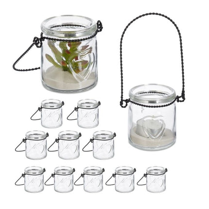 Transparent wind light set of 12