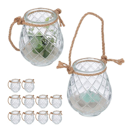 Transparent wind light set of 12