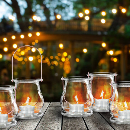 Transparent wind light set of 12