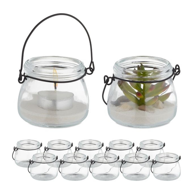 Transparent wind light set of 12