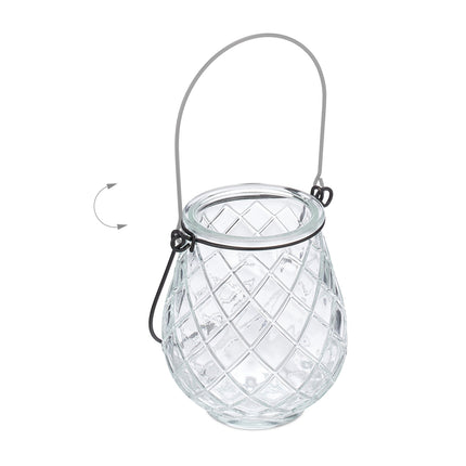 Transparentes Windlicht 12er Set