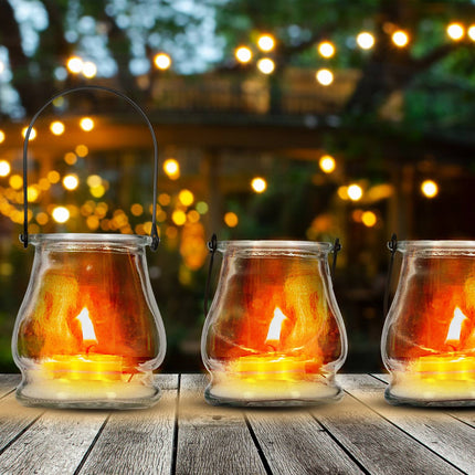 Lot de 20 lampes à vent transparentes