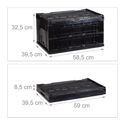 Transportbox 60 Liter mit Deckel