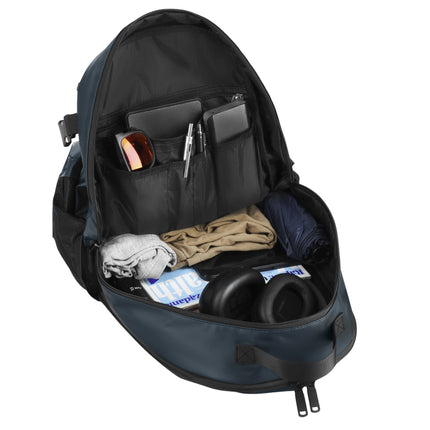 Travel Backpack, 20L PU Laptop Compartment, Blue
