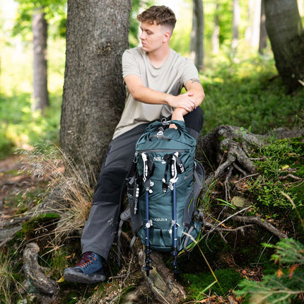 Travel Backpack, Green, 40L Capacity