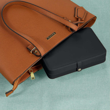 Travel Jewellry Case – Compact Leather Look Organizer