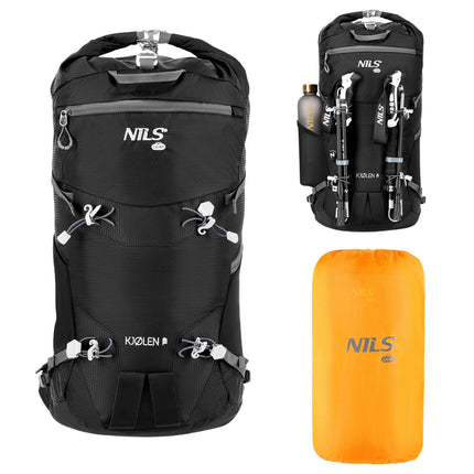 Travel Pack, Black, 40L, Lightweight, Durable