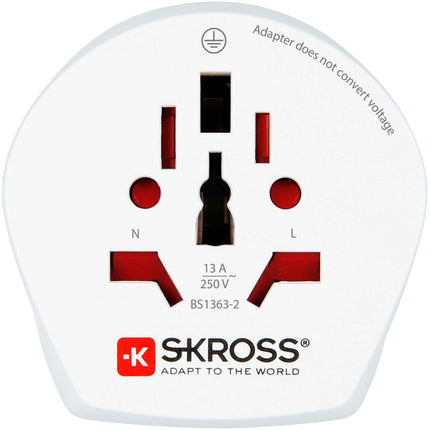 Adaptateur de voyage Combo Monde vers Australie/Chine + Europe Grounded