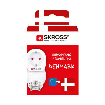 Travel adapter Europe to Denmark Grounded