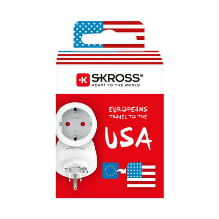 Reiseadapter Europa nach USA usw. Geerdet