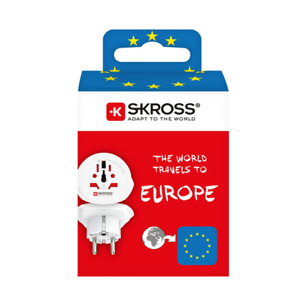 Reiseadapter Welt nach Europa Grounded