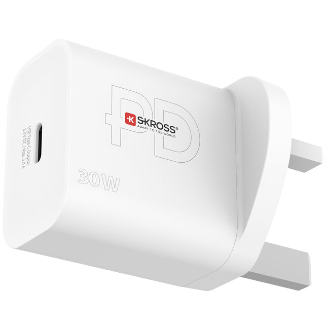 Reiseladegerät UK usw. USB-C PD 30 W ungeerdet