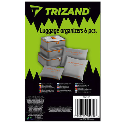Organiseur de voyage - 6 pièces. Trizand 23183