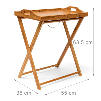 Tray table bamboo 63.5 cm natural
