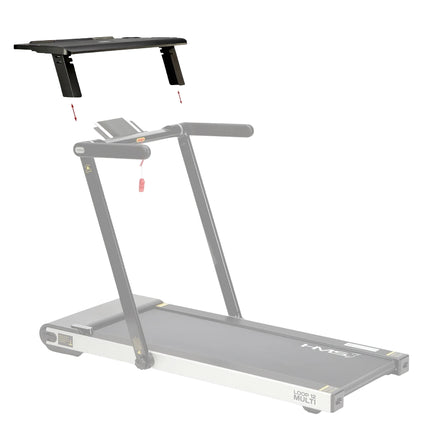 Laufband-Schreibtisch mit verstellbarer Höhe und klappbarem Design