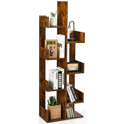 Tree Bookshelf with 8 Shelves, 50 x 25 x 145 cm