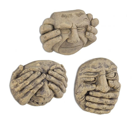 Tree faces set of 3