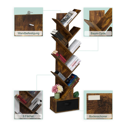Baumförmiges Bücherregal