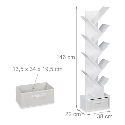 Tree-shaped bookshelf
