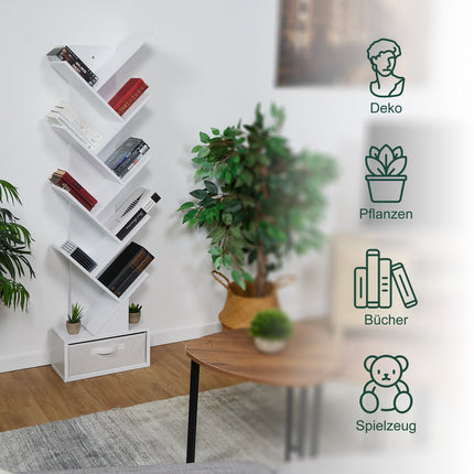 Tree-shaped bookshelf