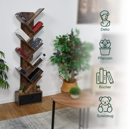 Baumförmiges Bücherregal