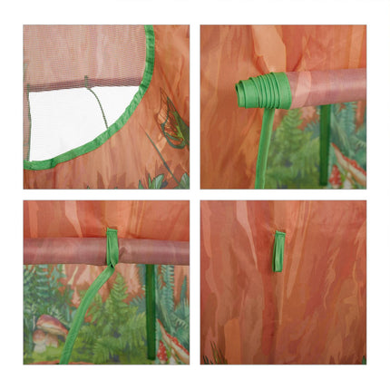 Tree trunk play tent