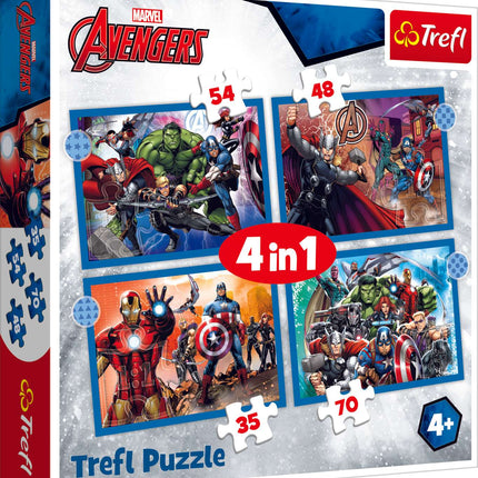 Trefl Avengers Puzzle 4 In 1 Set