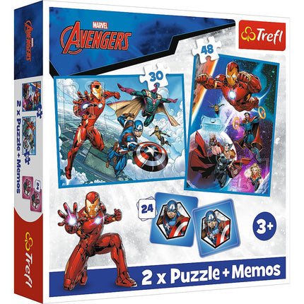 Trefl Avengers Puzzle-Set 30+48+M24