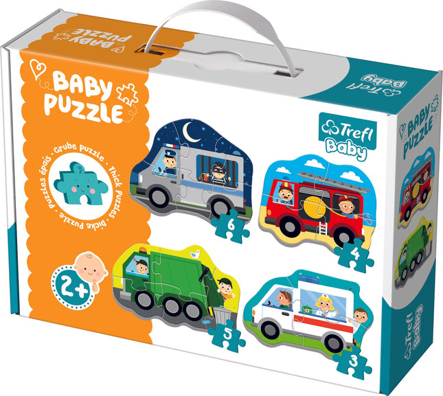 Trefl Baby Puzzle Set Autos