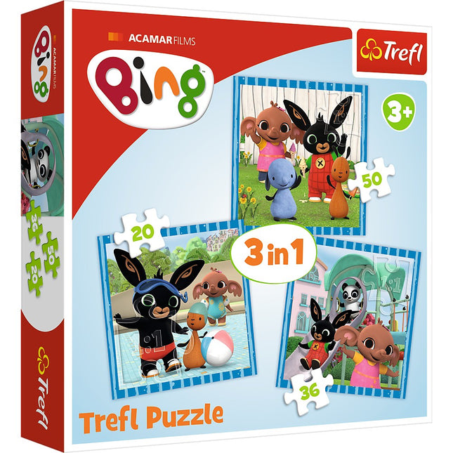 Trefl Bing Puzzle 3-in-1 Set