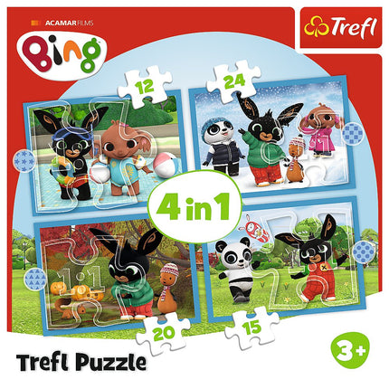 Trefl Bing Puzzle 4 In 1 Set