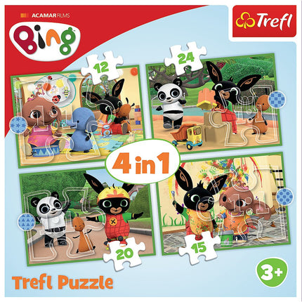 Trefl Bing Puzzle 4 In 1 Set