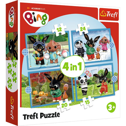 Trefl Bing Puzzle 4 In 1 Set