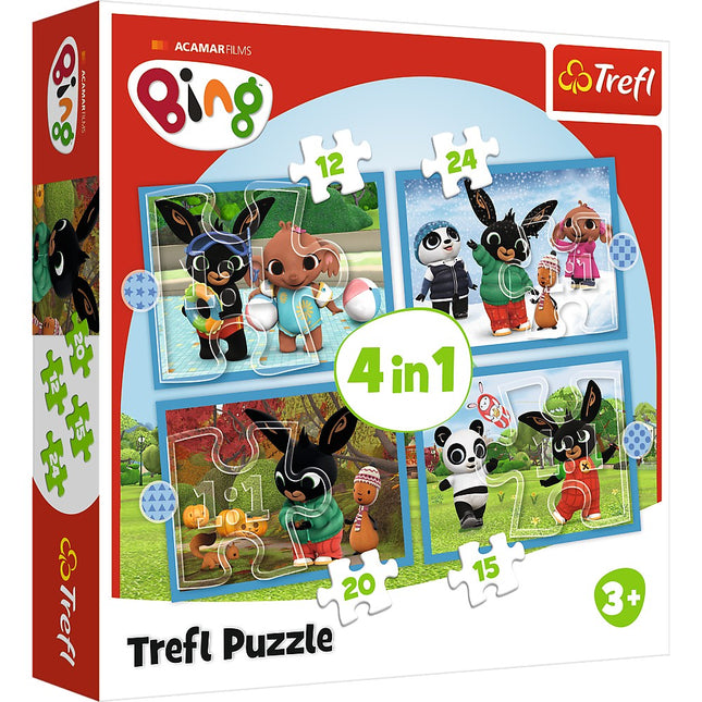 Trefl Bing Puzzle 4-in-1 Set