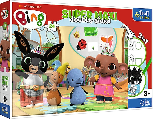 Trefl Bing Super Maxi Puzzle, 24 Teile