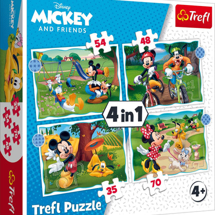 Trefl Disney Puzzle 4-in-1 Set Mickey Mouse