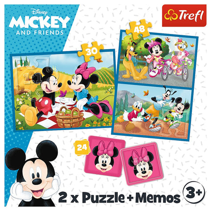 Trefl Disney Puzzle Set Mickey-Mouse 30+48+M24