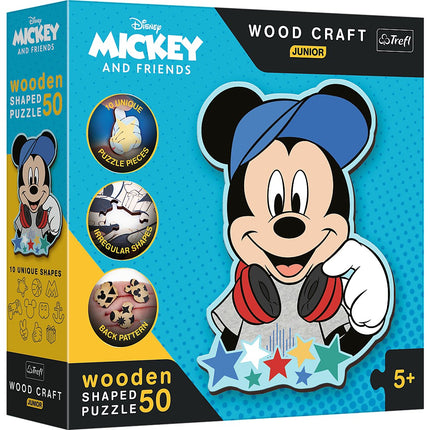 Trefl Disney Holzpuzzle Micky Maus 50 Teile