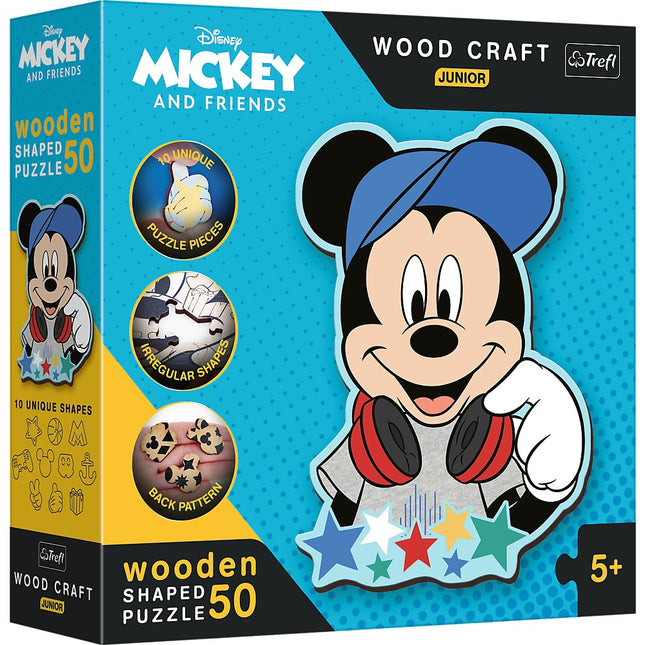 Trefl Disney Holzpuzzle Micky Maus 50 Teile