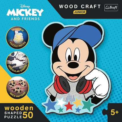 Trefl Disney Holzpuzzle Micky Maus 50 Teile