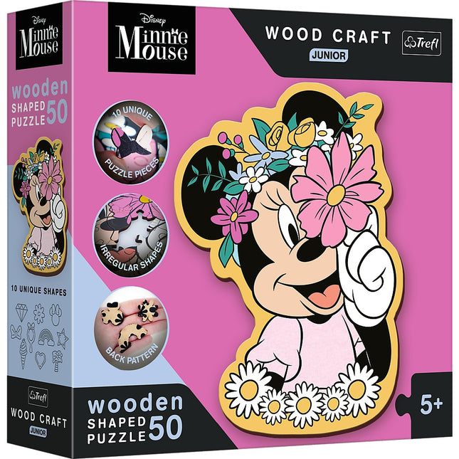 Trefl Disney Holzpuzzle Minnie 50 Teile