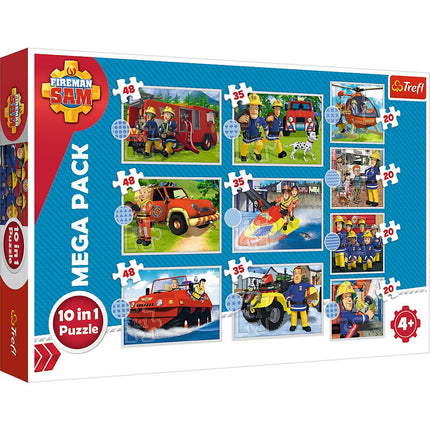 Trefl Fireman Sam Puzzle 10 In 1 Set