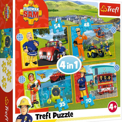 Trefl Fireman Sam Puzzle 4 In 1 Set