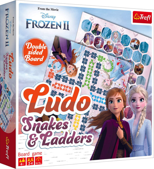Trefl Frozen Brettspiel Ludo / Snakes&Ladders Die Eiskönigin 2