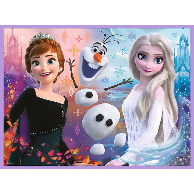 Trefl Frozen Puzzle-Set mit Memo-Karten Die Eiskönigin II