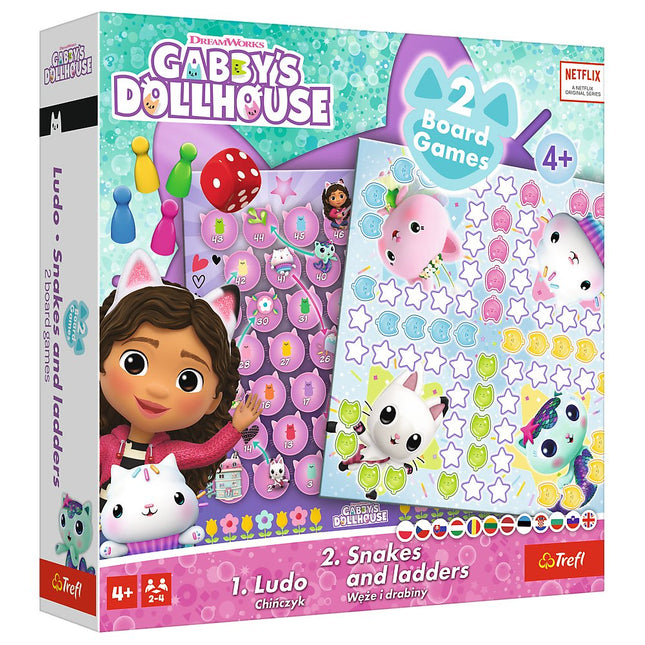 Trefl Gabbys Dollhouse Brettspiel 2 in 1