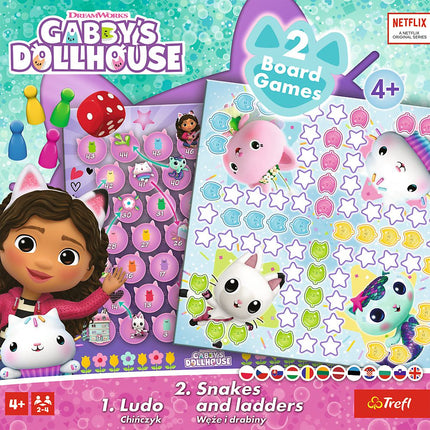 Trefl Gabby's Dollhouse desková hra 2 v 1