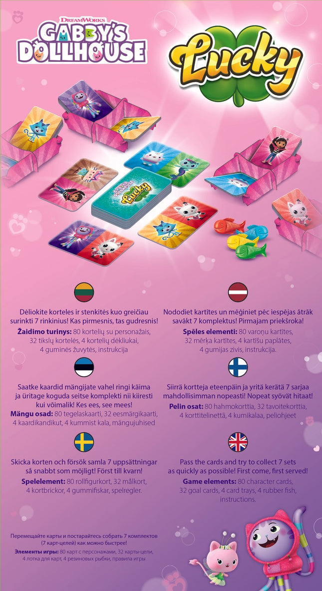Trefl Gabbys Dollhouse Brettspiel Lucky