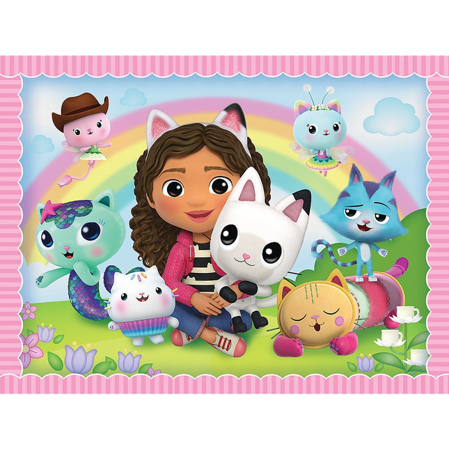 Trefl Gabby's Dollhouse Puzzle-Set mit Memo-Karten