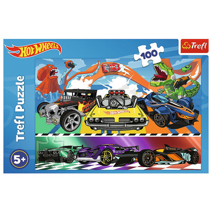 Trefl Hot Wheels Puzzle, 100 Teile